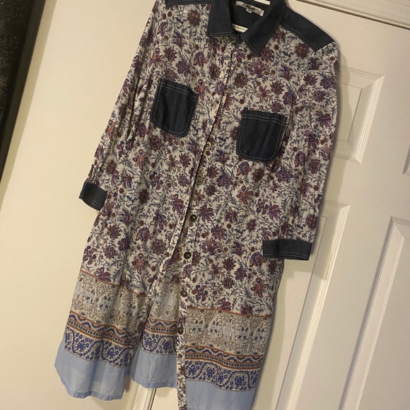 Long frilled chiffon jacket ( ADK) - Picture 1 of 4